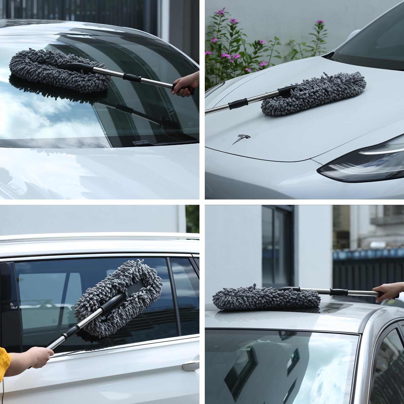 IPELY duster sweeping car dashboard protecting surfaces from scratches