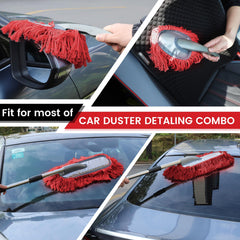 IPELY duster cleaning SUV roof highlighting safe, streak-free dust removal