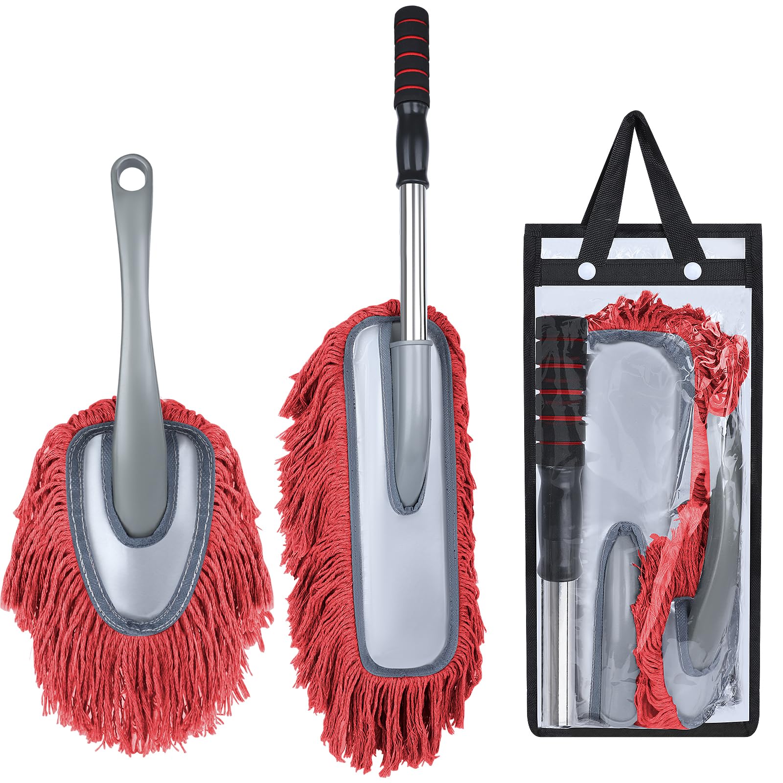 IPELY dusters in garage lifestyle shot showing versatile cleaning around home