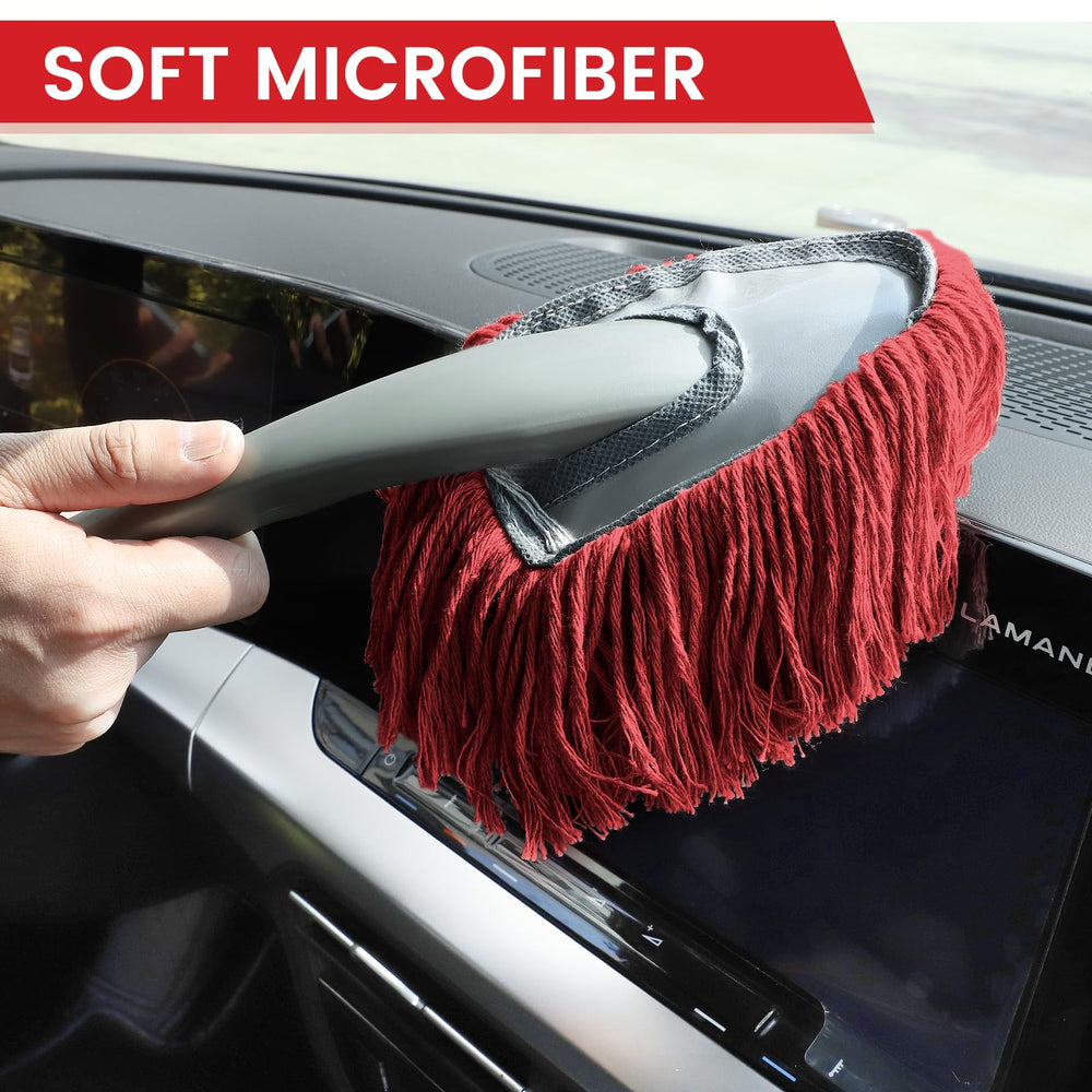 IPELY extendable handle fully extended demonstrating extra reach and control
