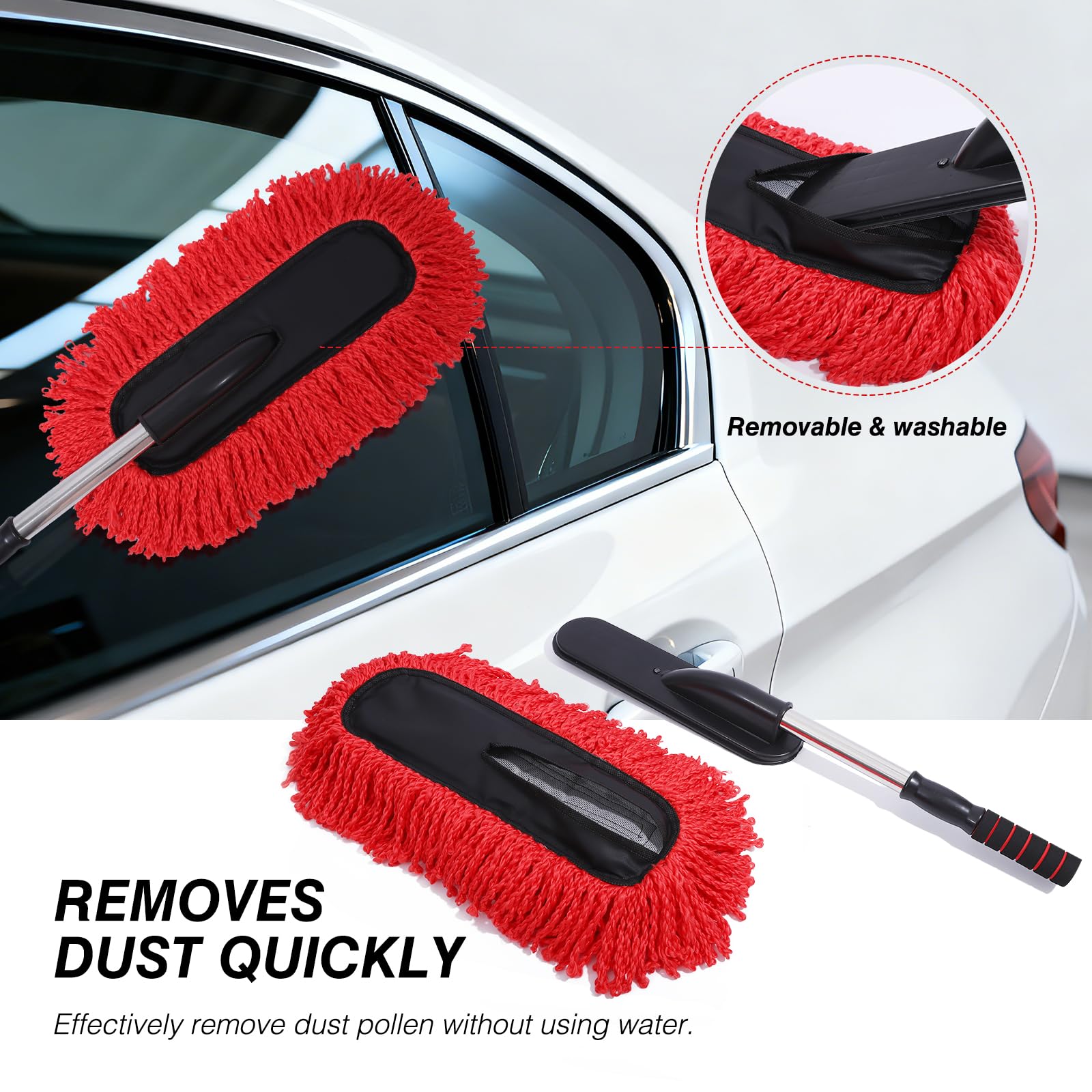 IPELY comfortable non-slip handle detail providing secure grip during cleaning