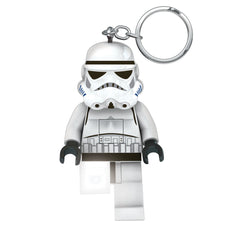 IQ LEGO Stormtrooper front view showing figure and clip, ideal for display
