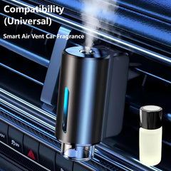IQQI vial installed in vent-mounted diffuser showing easy fit benefit