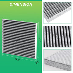 iRKY cabin air filter installed in RAM HVAC housing, benefits easy tool-free fit