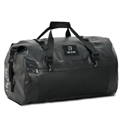 IRON JIA'S front view showing roll-top closure for weatherproof protection