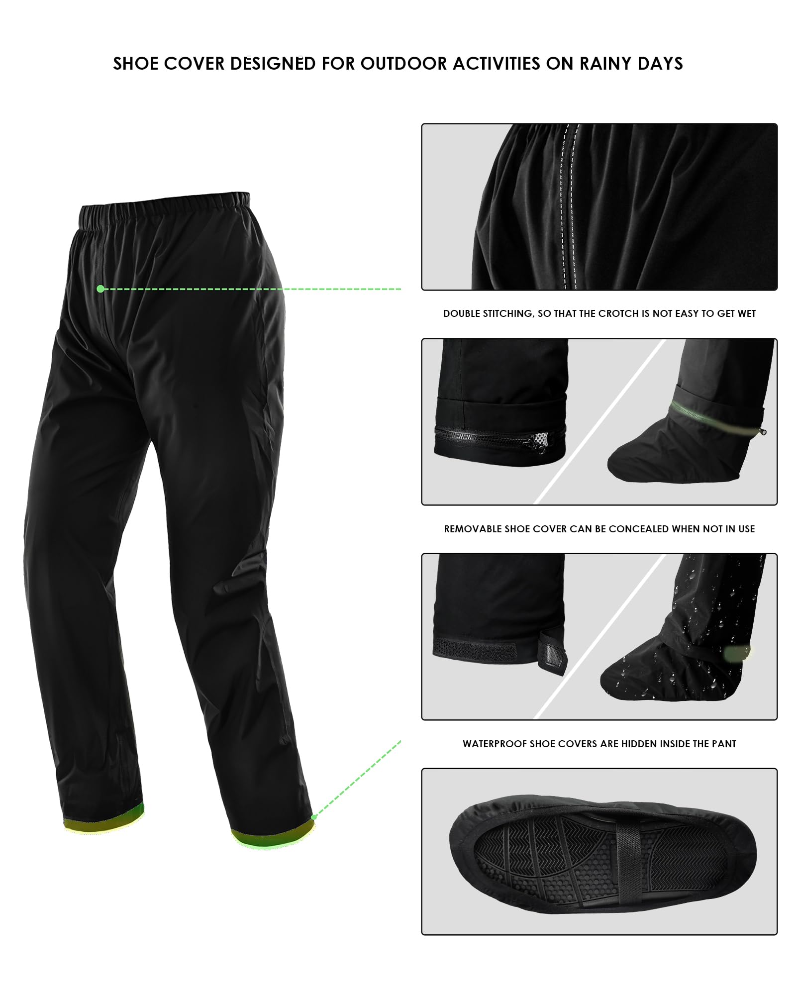 IRON JIA'S reflective stripes detail highlighting night visibility for safer rides