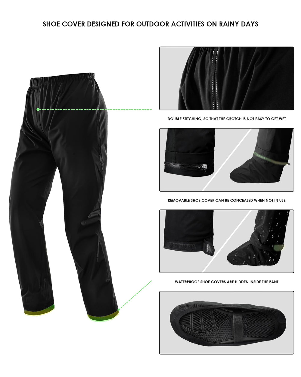 IRON JIA'S reflective stripes detail highlighting night visibility for safer rides