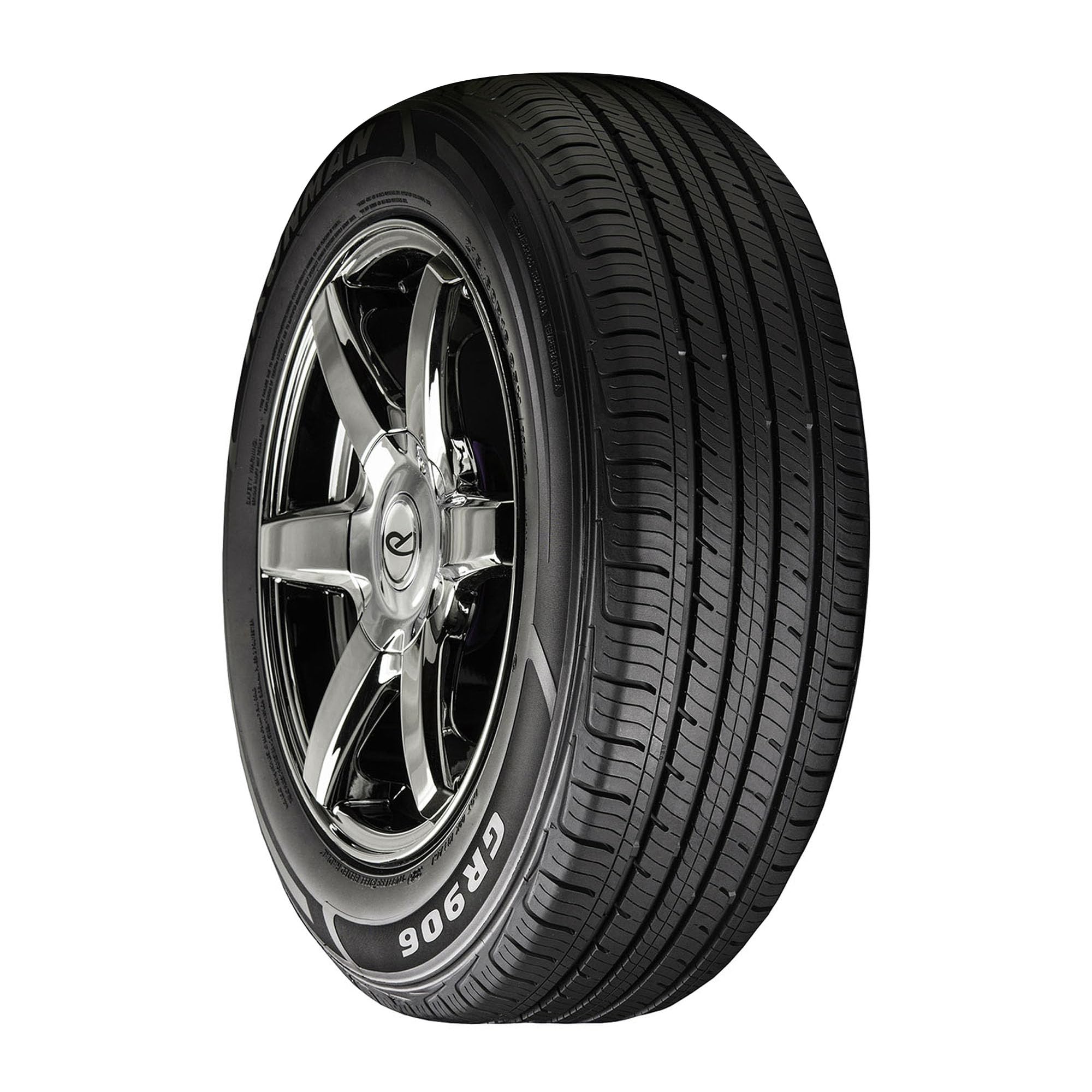 Ironman GR906 beside measuring tool illustrating 225/55R18 scale and fitment