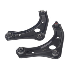 IRONTREE front lower control arms packaging showing included left and right parts and benefits