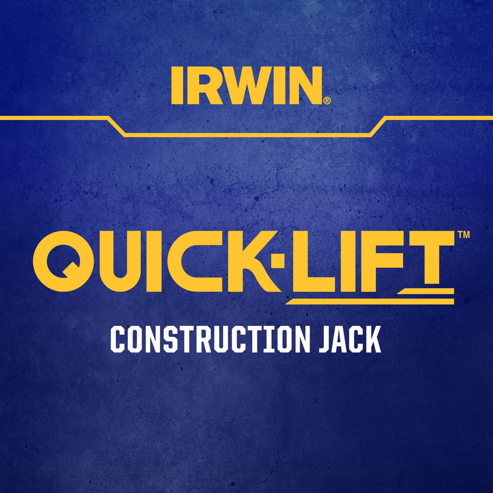 IRWIN Quick-Lift next to ruler for scale showing compact 10-inch lift