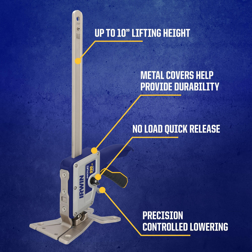 IRWIN Quick-Lift side profile highlighting slim design for tight clearance