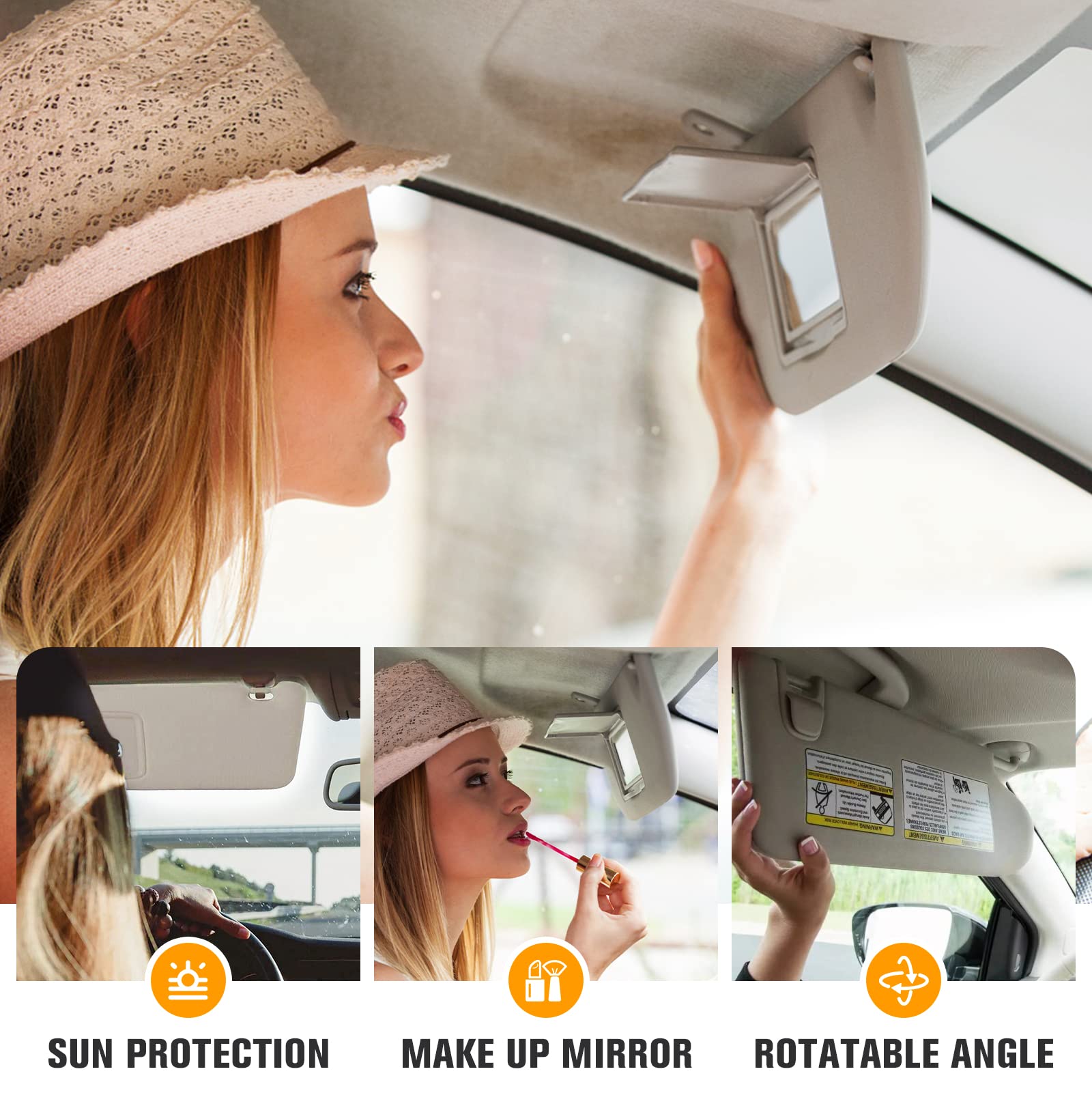 ISEYEC visor installed in Altima driver side demonstrating reduced glare