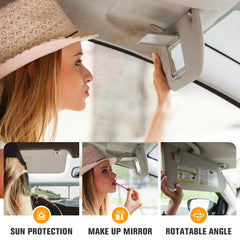 ISEYEC visor installed in Altima driver side demonstrating reduced glare