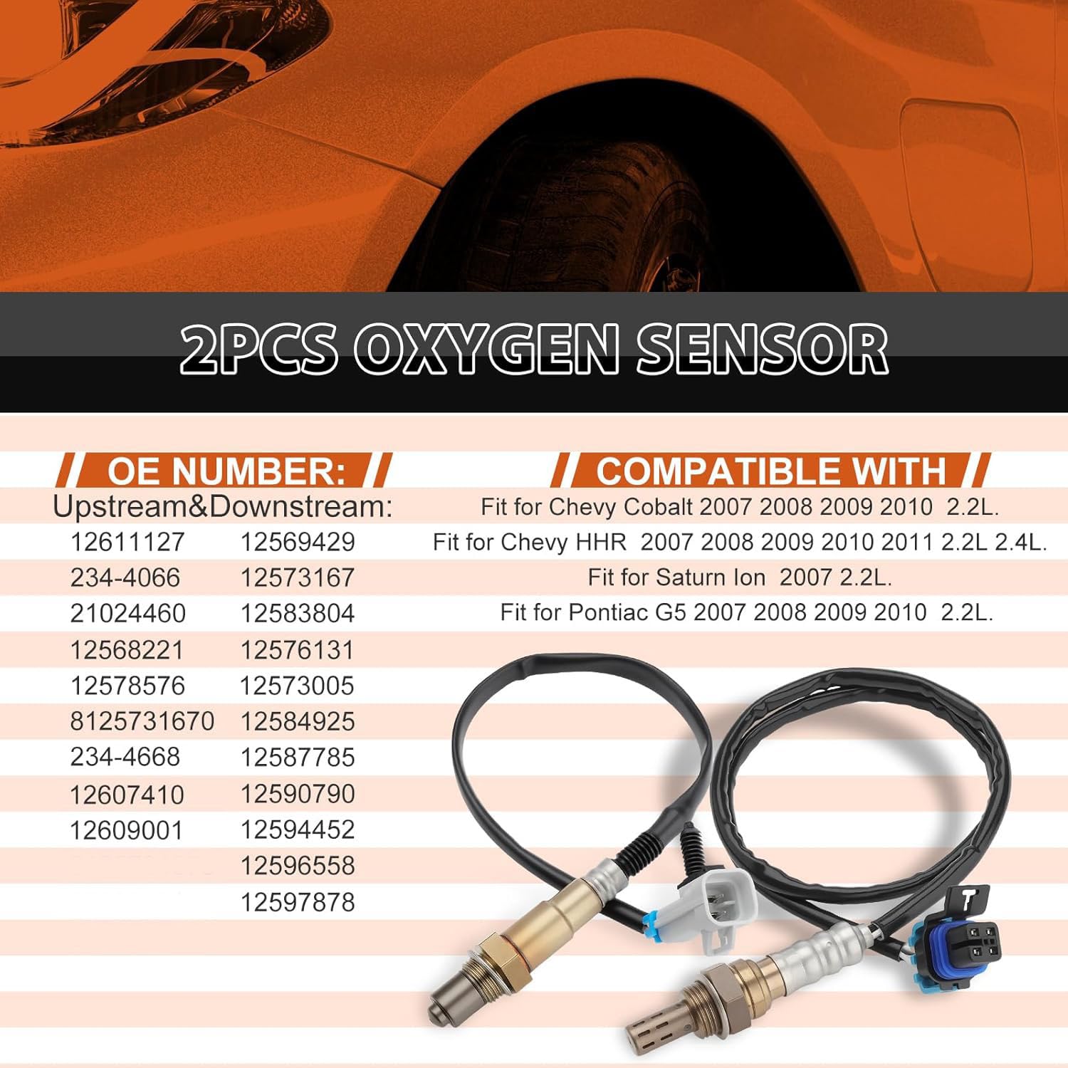 ISINMOTOR upstream oxygen sensor close-up showing precision tip and durable finish