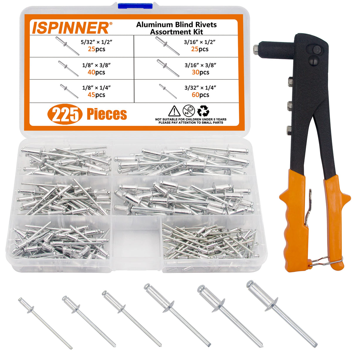 ISPINNER front packaging showing kit contents and benefits