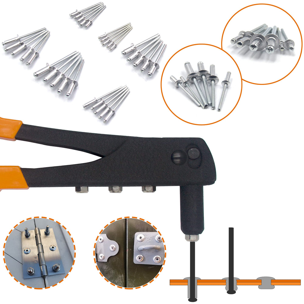 ISPINNER rivet gun close-up highlighting rubber grip and build quality