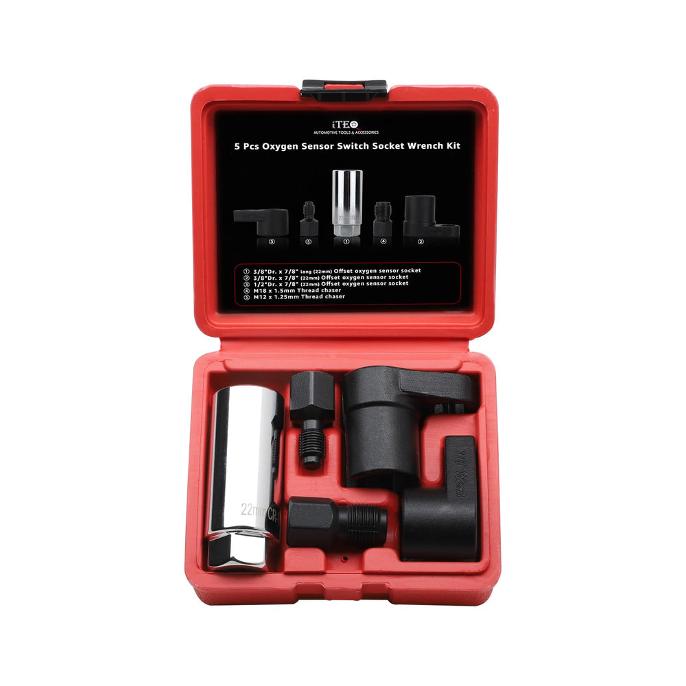 ITEQ front packaging showing full 5-piece sensor socket kit and benefits