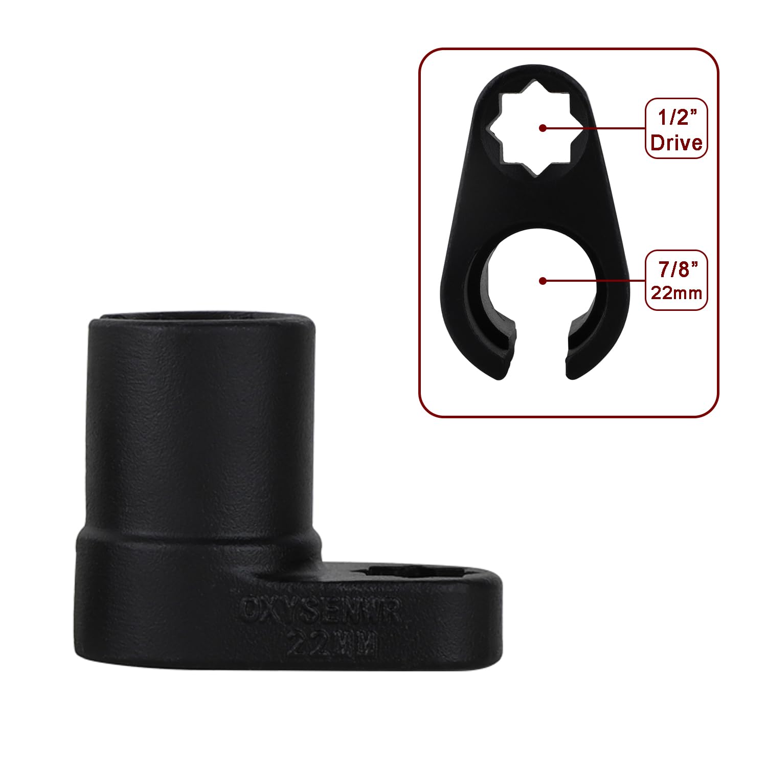 ITEQ side cutout socket demonstrating wire clearance and sensor protection