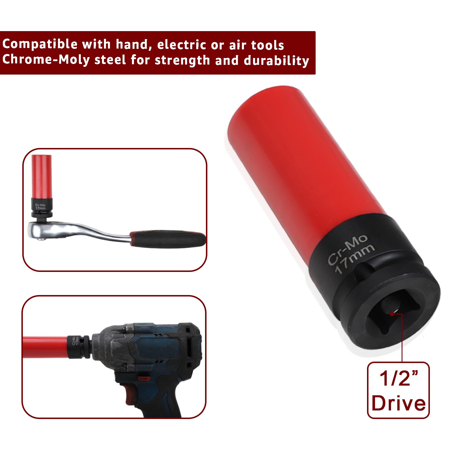 ITEQ socket engaged on convex Mercedes lug bolt ensuring secure fit
