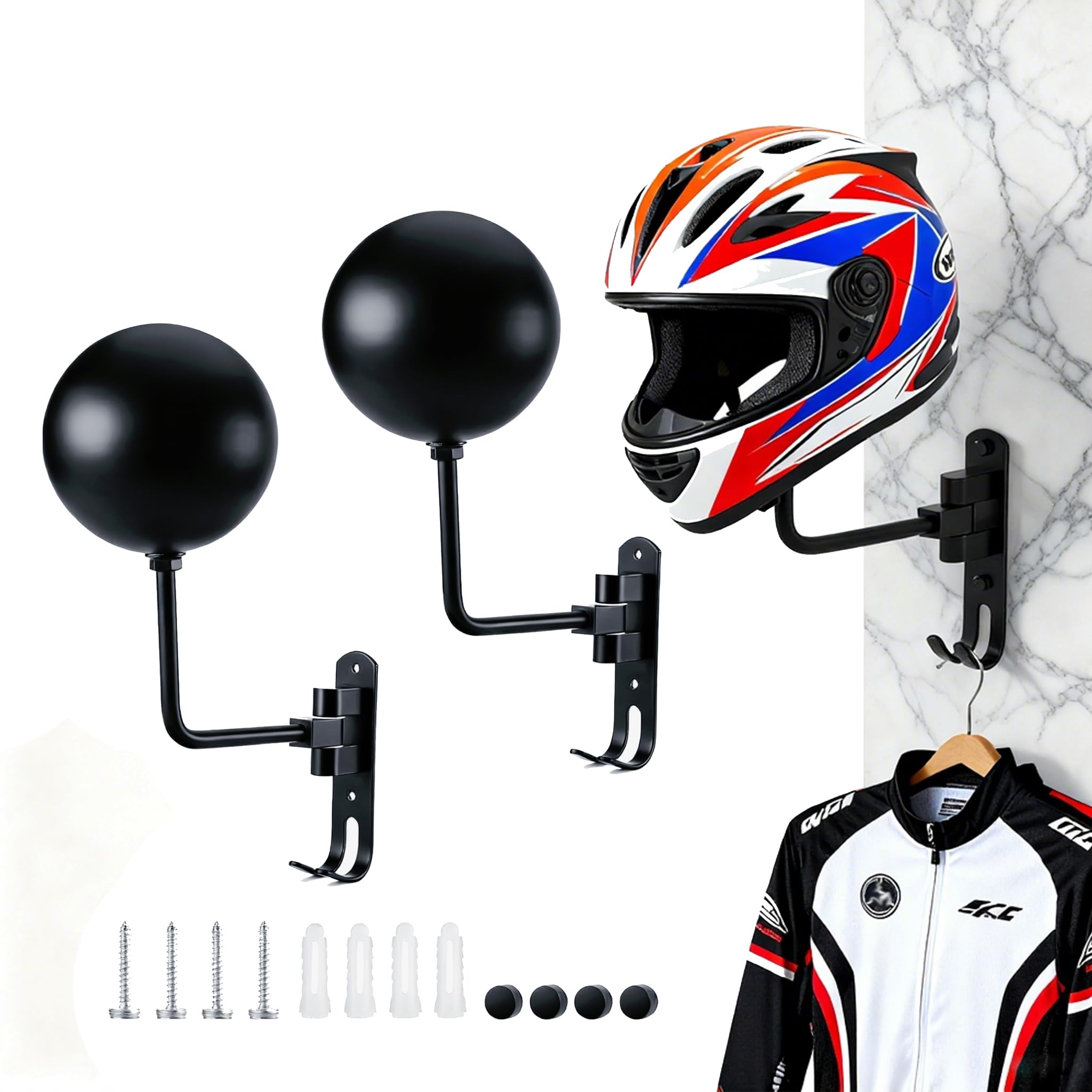 ITEQ spherical double-hook closeup protecting helmet shape and finish