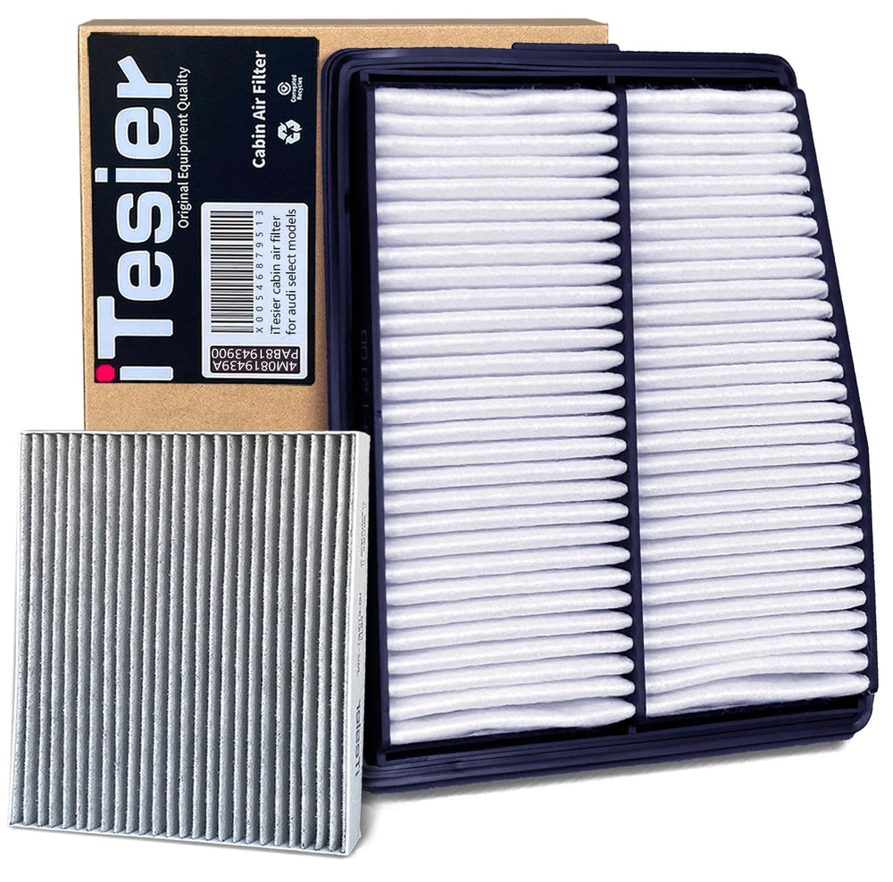 ITESIER front packaging showing both engine and cabin filters and clear labeling for hybrid fit