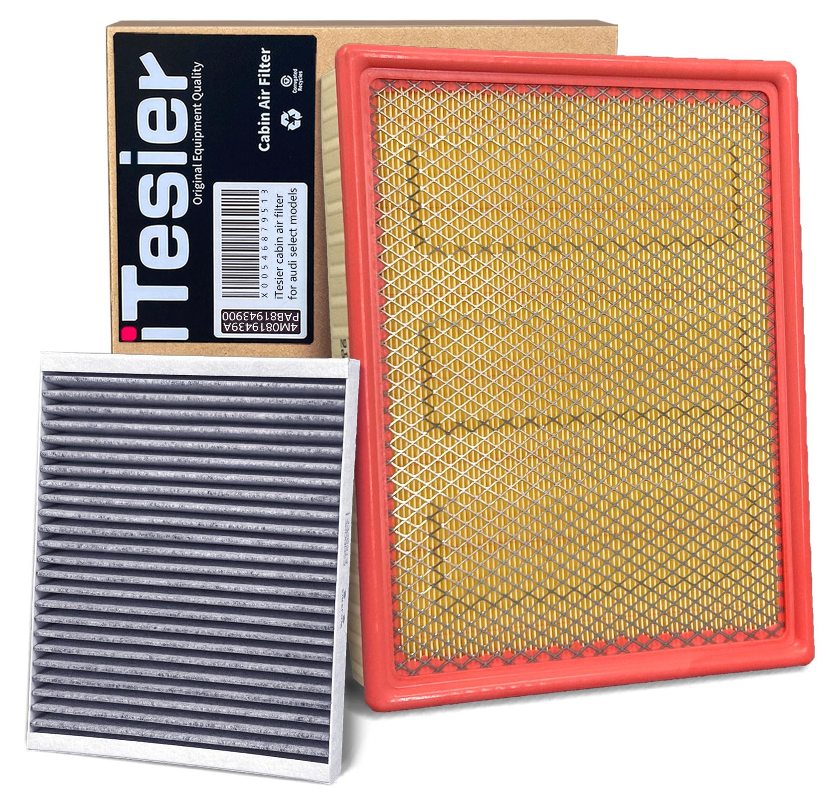 ITESIER filters with pickup truck in background conveying maintenance readiness