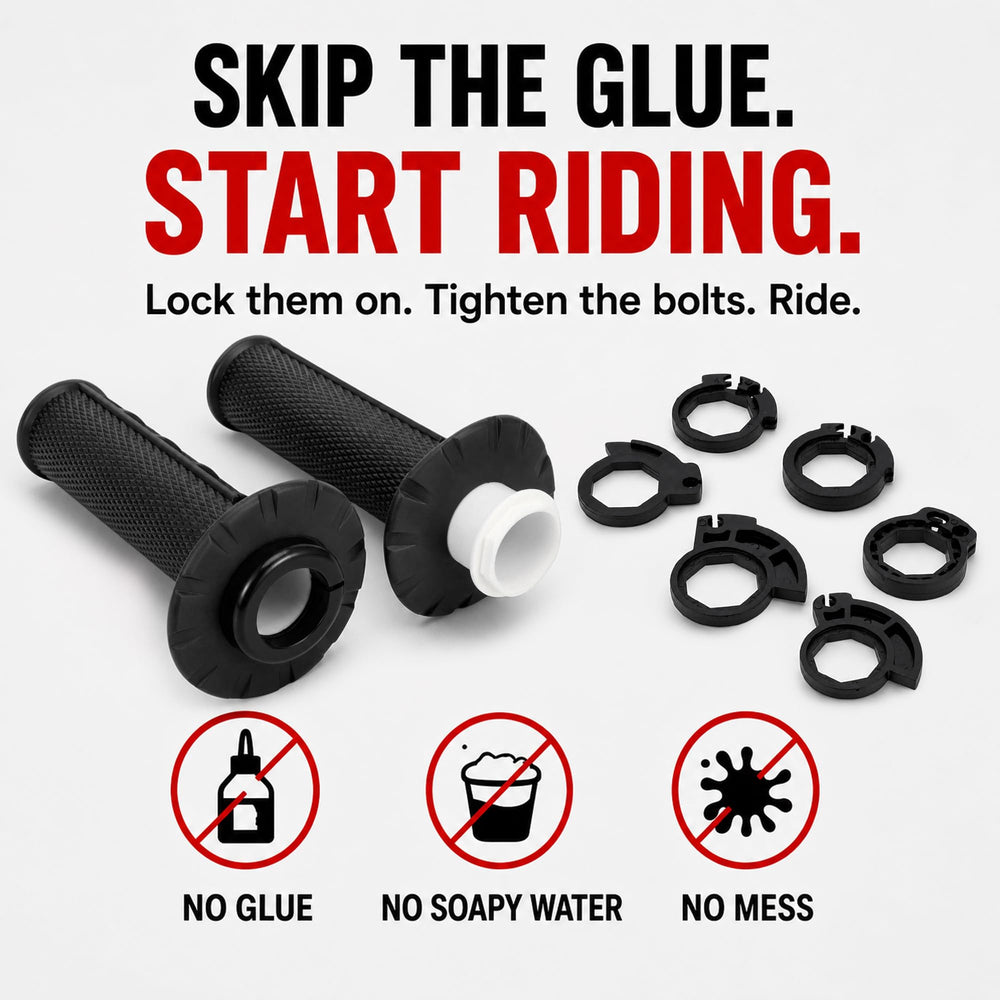 IUVWISN installed on a dirt bike handlebar for reliable control benefits