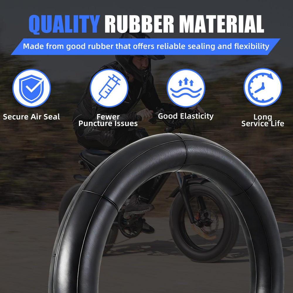 IUVWISN inner tube installed on a Ridstar Q20 front wheel demonstrating fitment