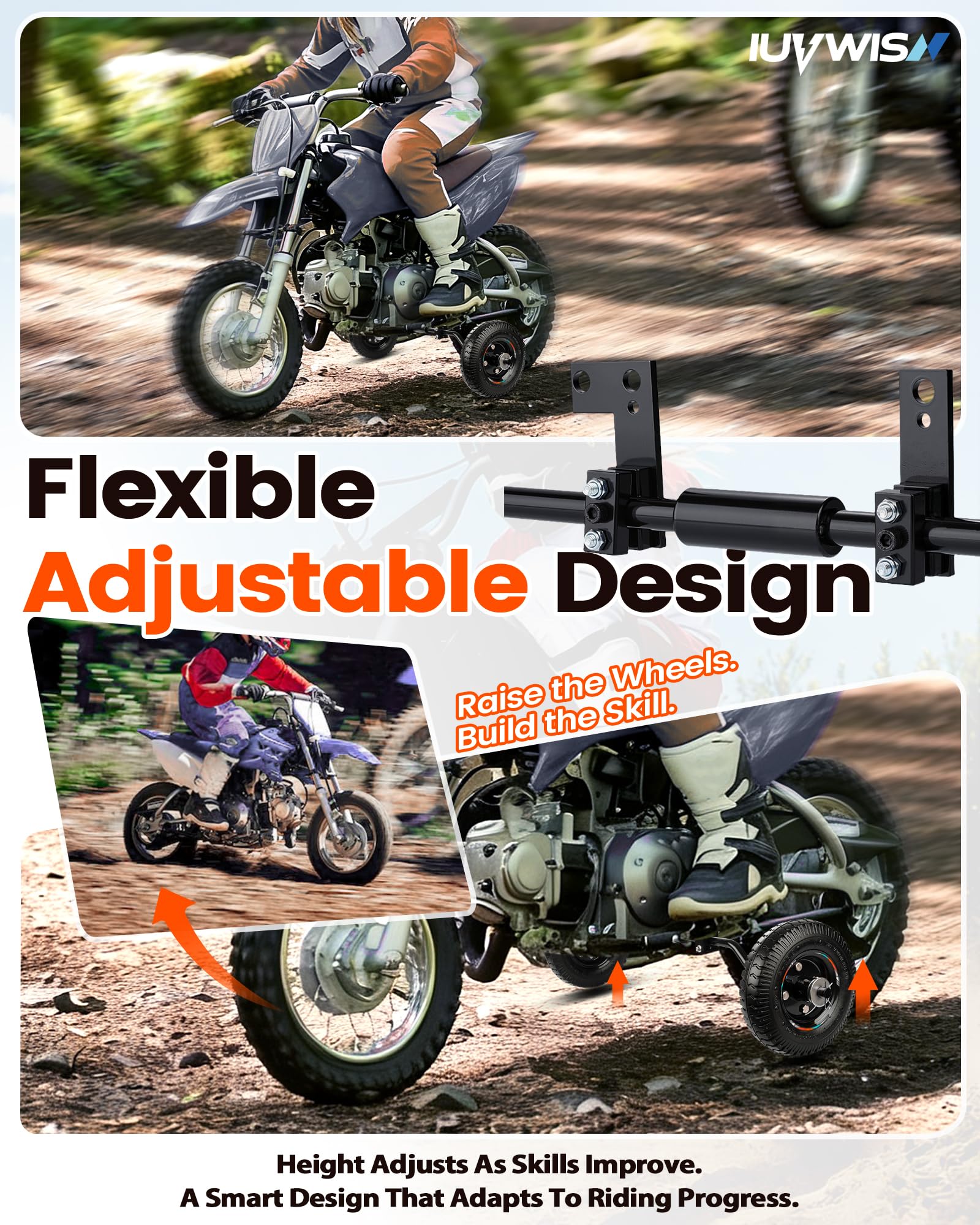 IUVWISN adjustable height demo showing easy progressive support