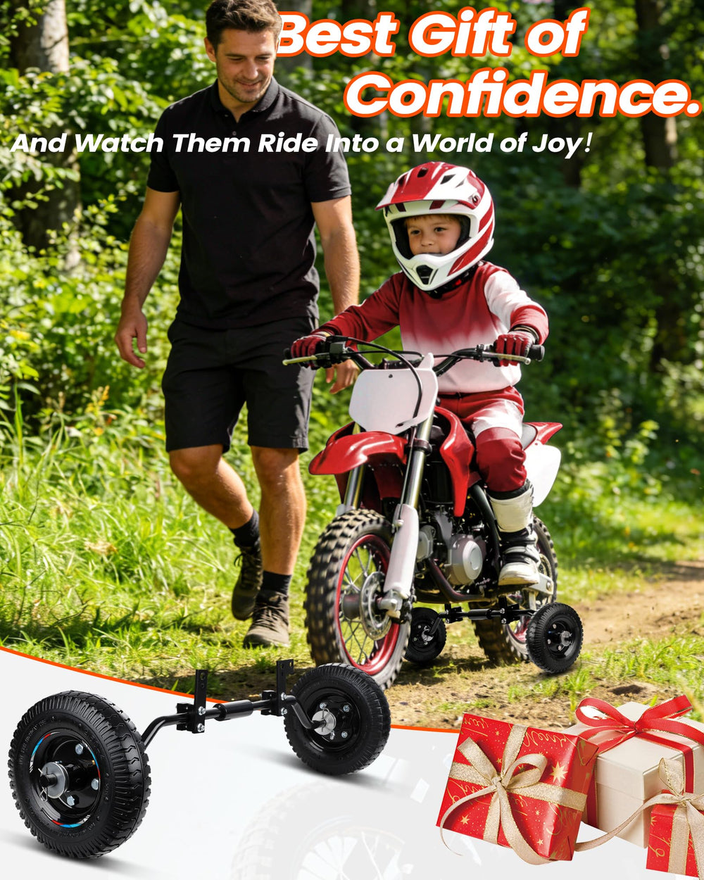 IUVWISN lifestyle scene child riding with wheels boosting confidence