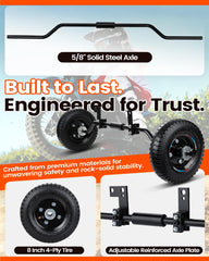 IUVWISN training wheels mounted on a dirt bike providing stable balance