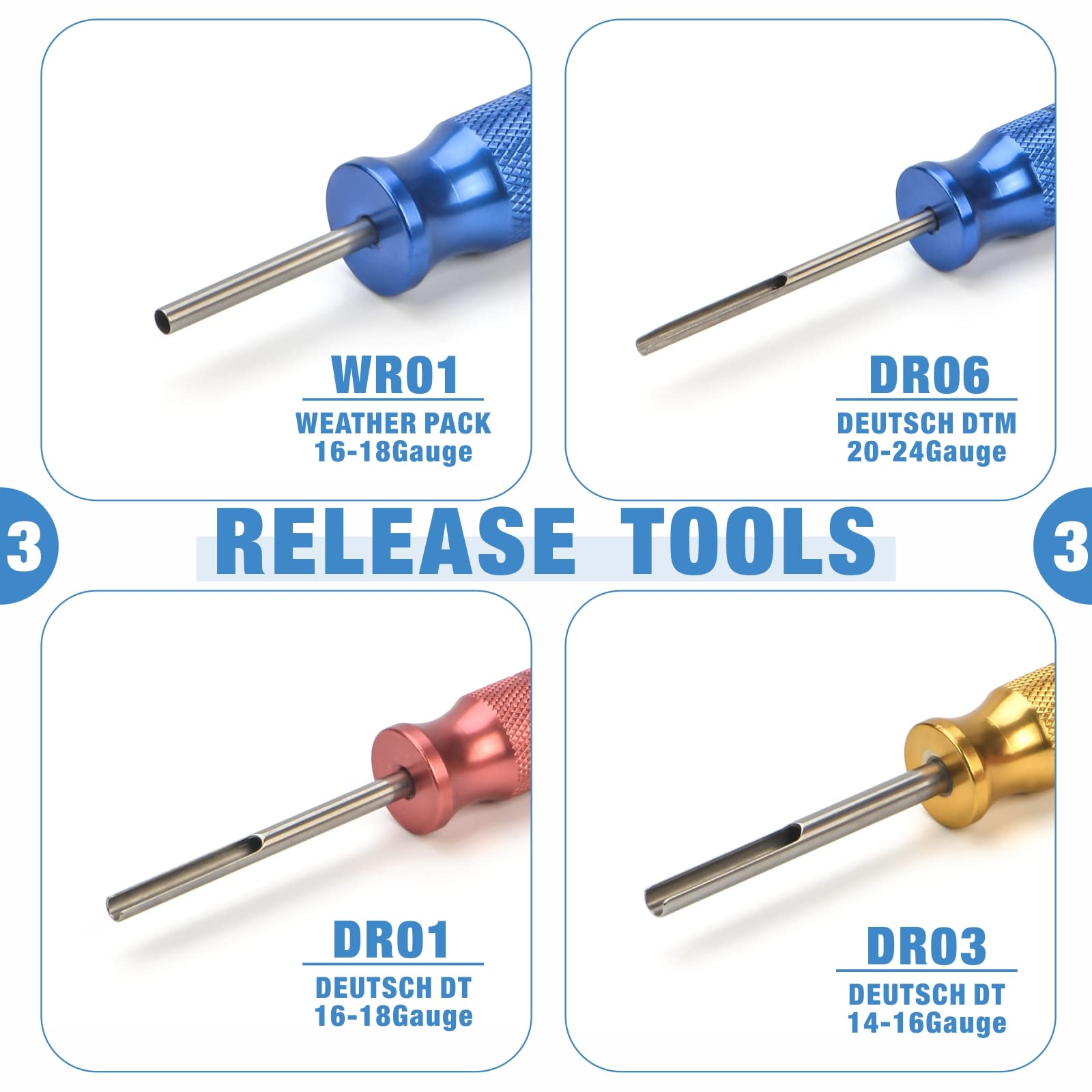 IWISS terminal extraction tools layout enabling safe pin removal without damage