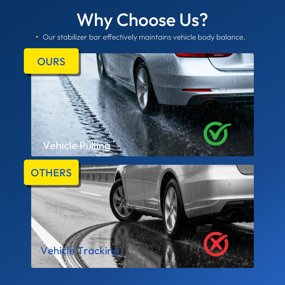 IZYSS installed on front left of Ford Fusion demonstrating restored handling