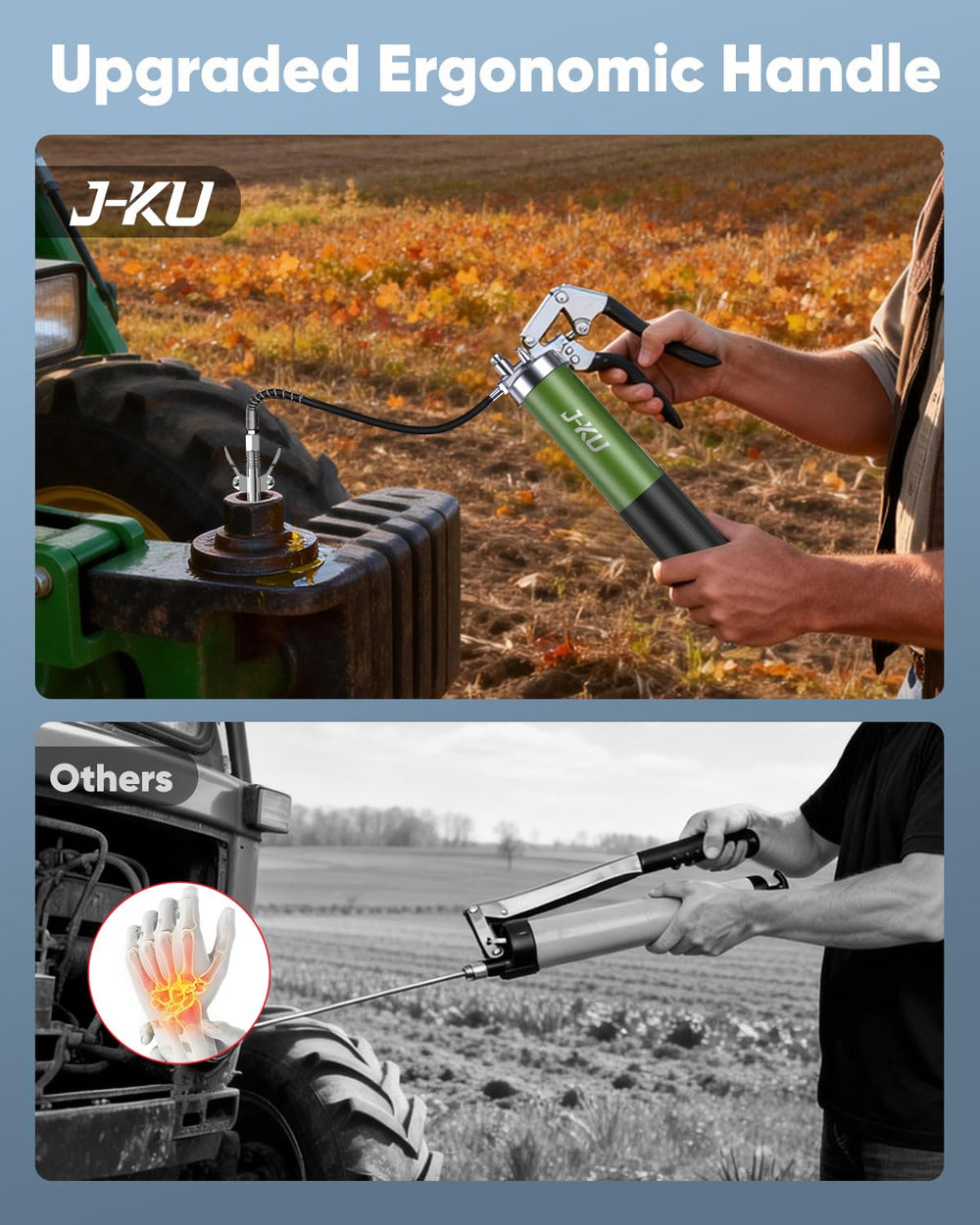 J-KU 90° adapter and bent extension displayed for angled access to fittings