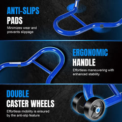 Jack Boss PP caster wheels detail for smooth rolling and positioning