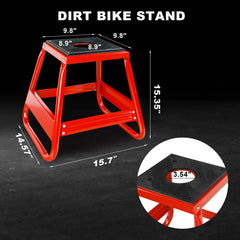 Jack Boss close-up of 9.8x9.8 rubber platform protecting bike finish