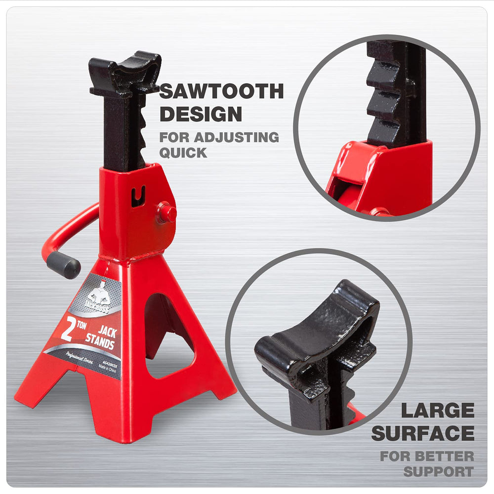 jack boss wide pyramid base demonstrating stable footprint and steadiness
