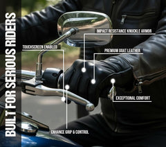 Jackets 4 Bikes touchscreen thumb and index enabling phone use without removal