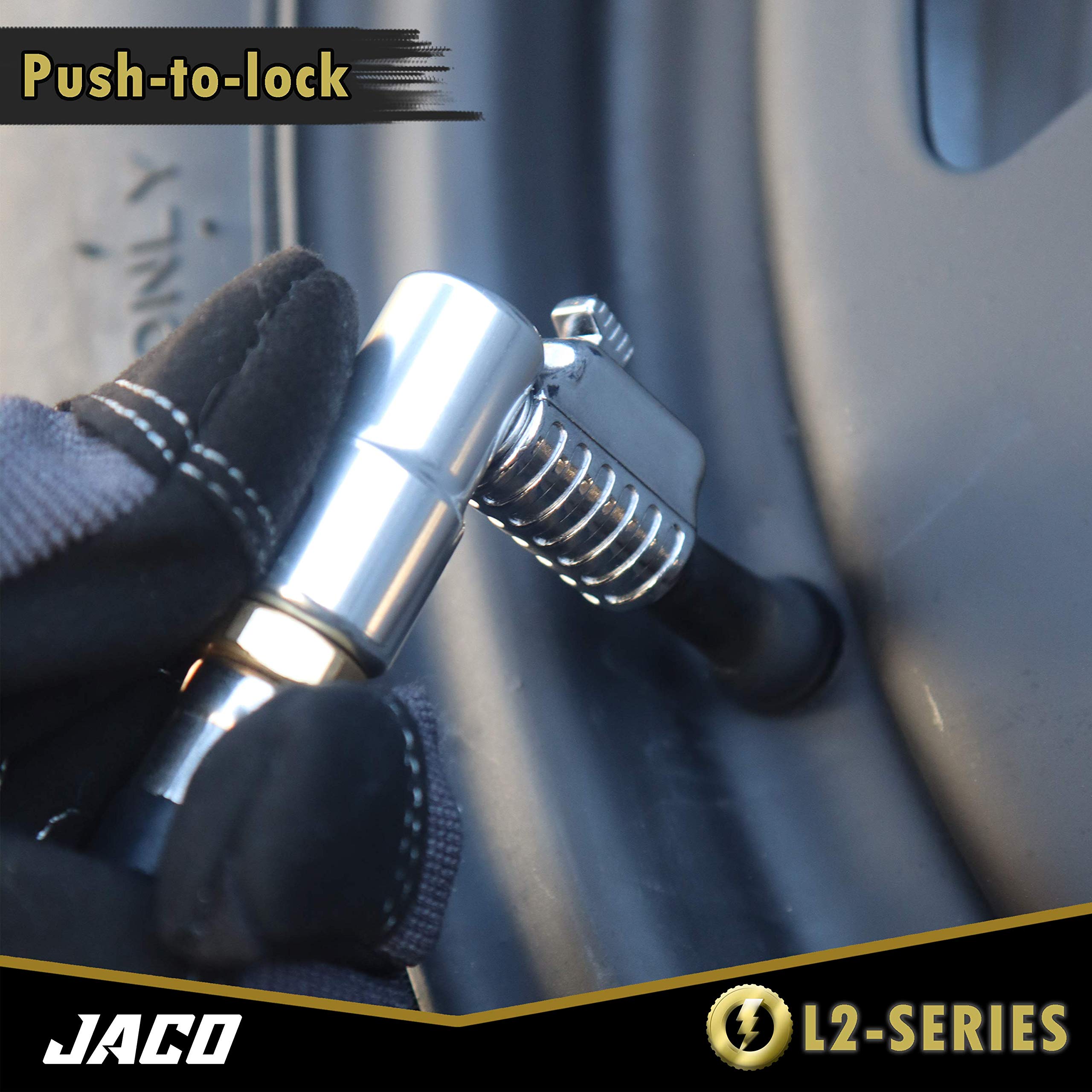 JACO Lightning L2 size comparison on a table showing compactness and portable convenience