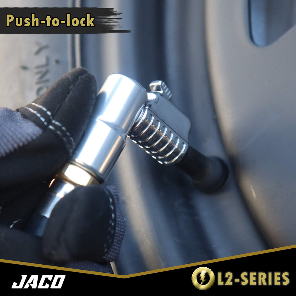 JACO Lightning L2 size comparison on a table showing compactness and portable convenience