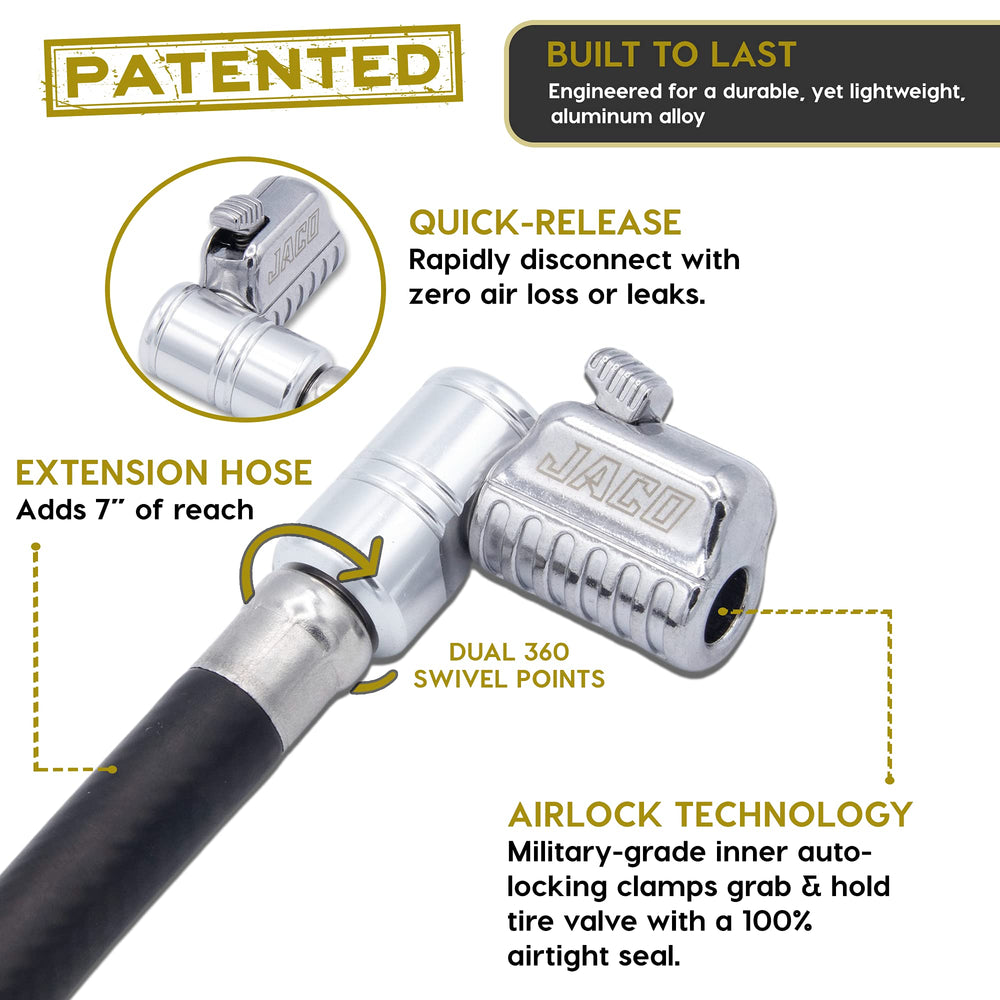 JACO Lightning L2X right-angle detail highlighting fit and benefit easier access to tight valves