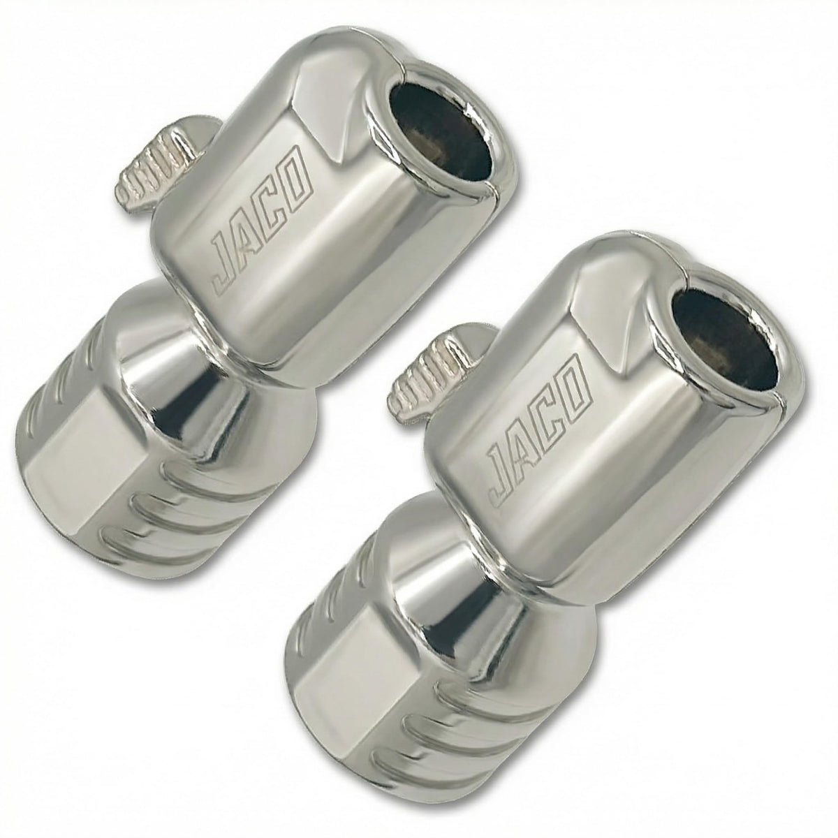 JACO front view of chuck showing push-to-lock nozzle for fast secure seals