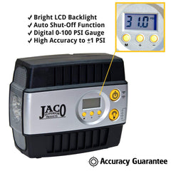 JACO SmartPro digital display closeup with bright backlight for accurate readings