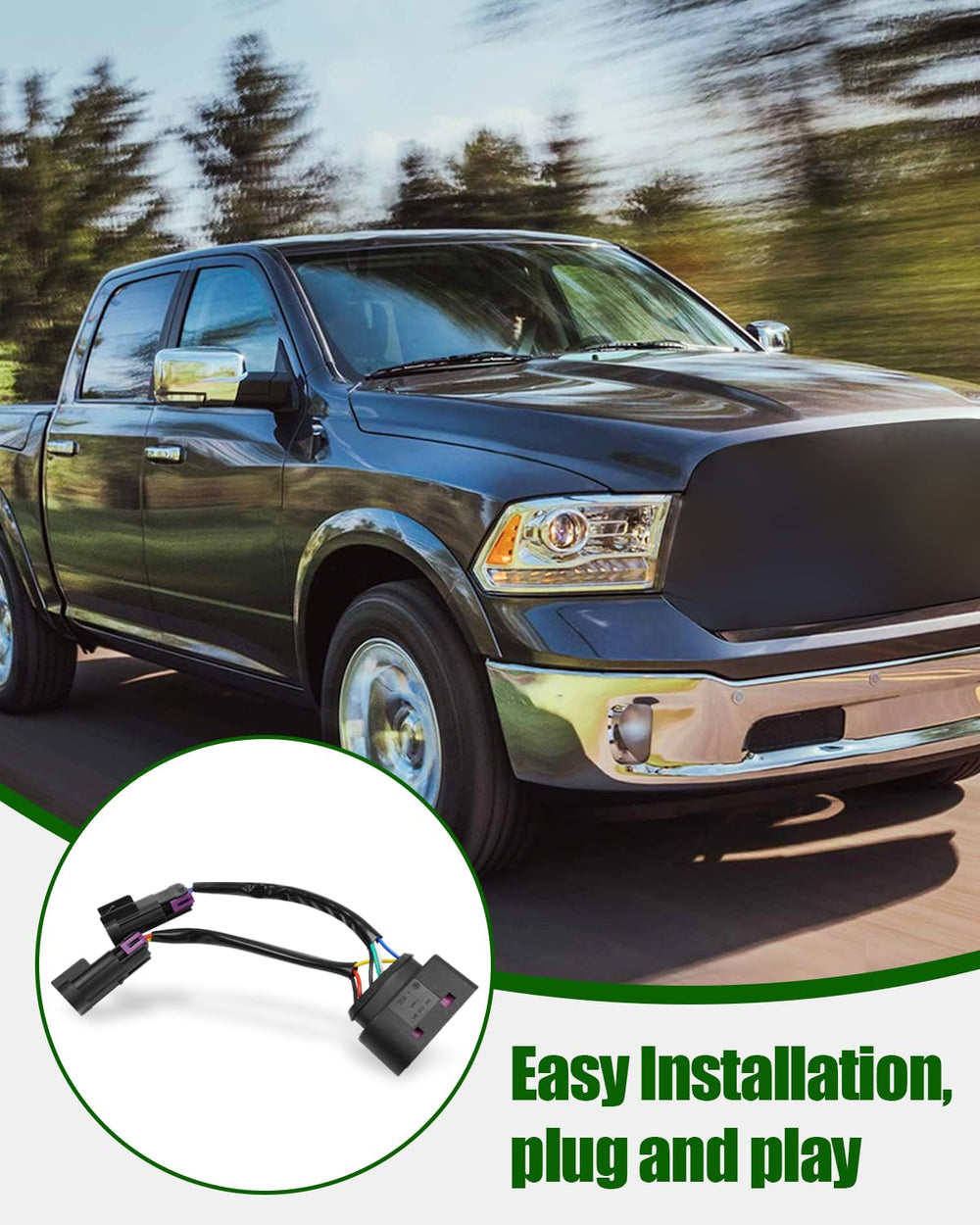 JadeBirch product packaging with two harnesses included for full headlight conversion benefit