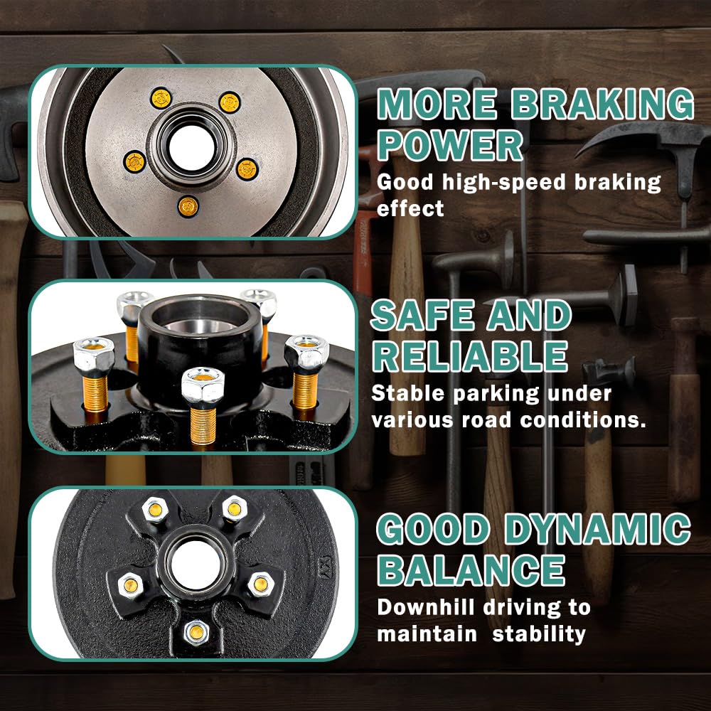 JADODE studs and nuts installed for fast mounting and secure wheel attachment