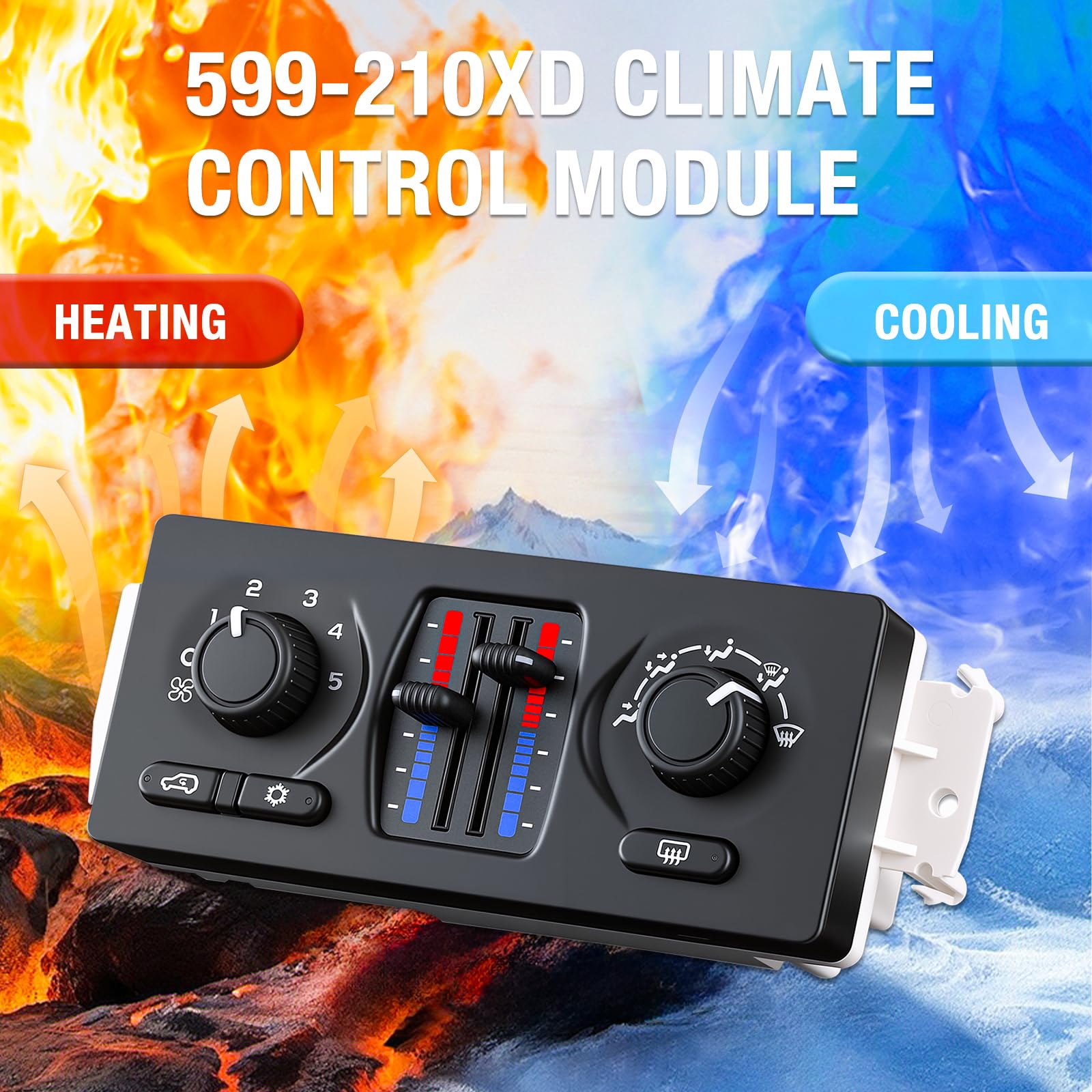 Jaeparbus installed in vehicle dash restoring manual HVAC control benefit