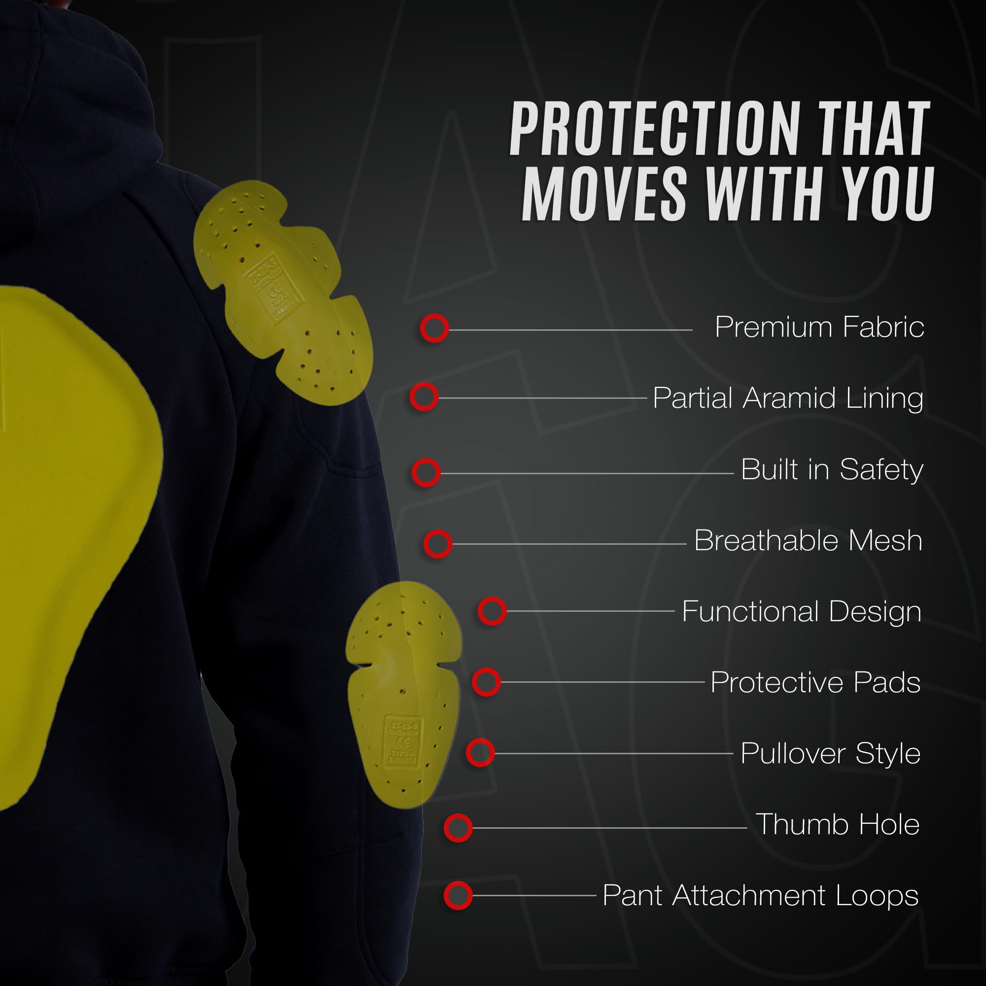 J.A.G. hoodie zipper and hood adjuster detail for easy layering benefit