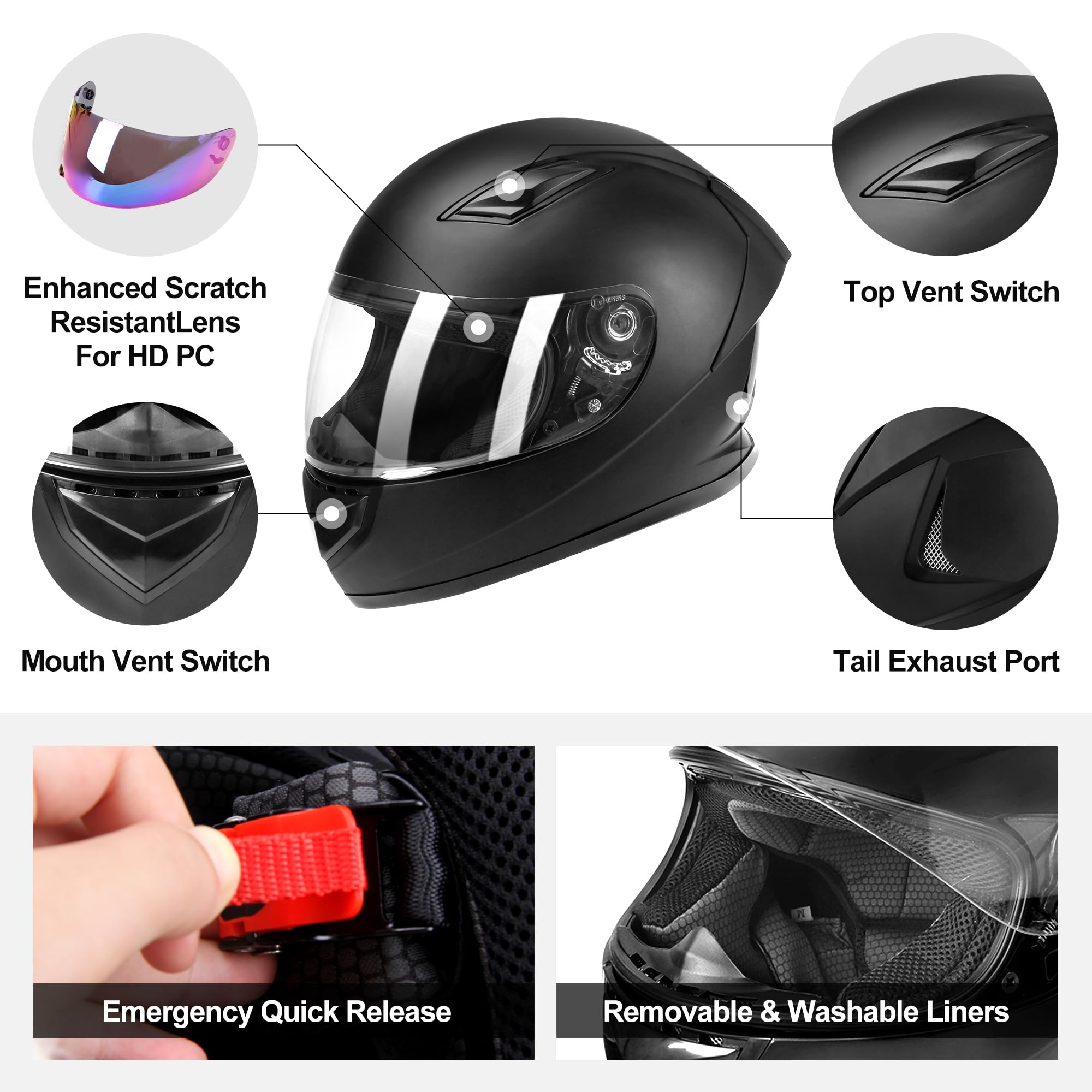 JAGASOL tinted visor close-up reducing glare for clearer vision
