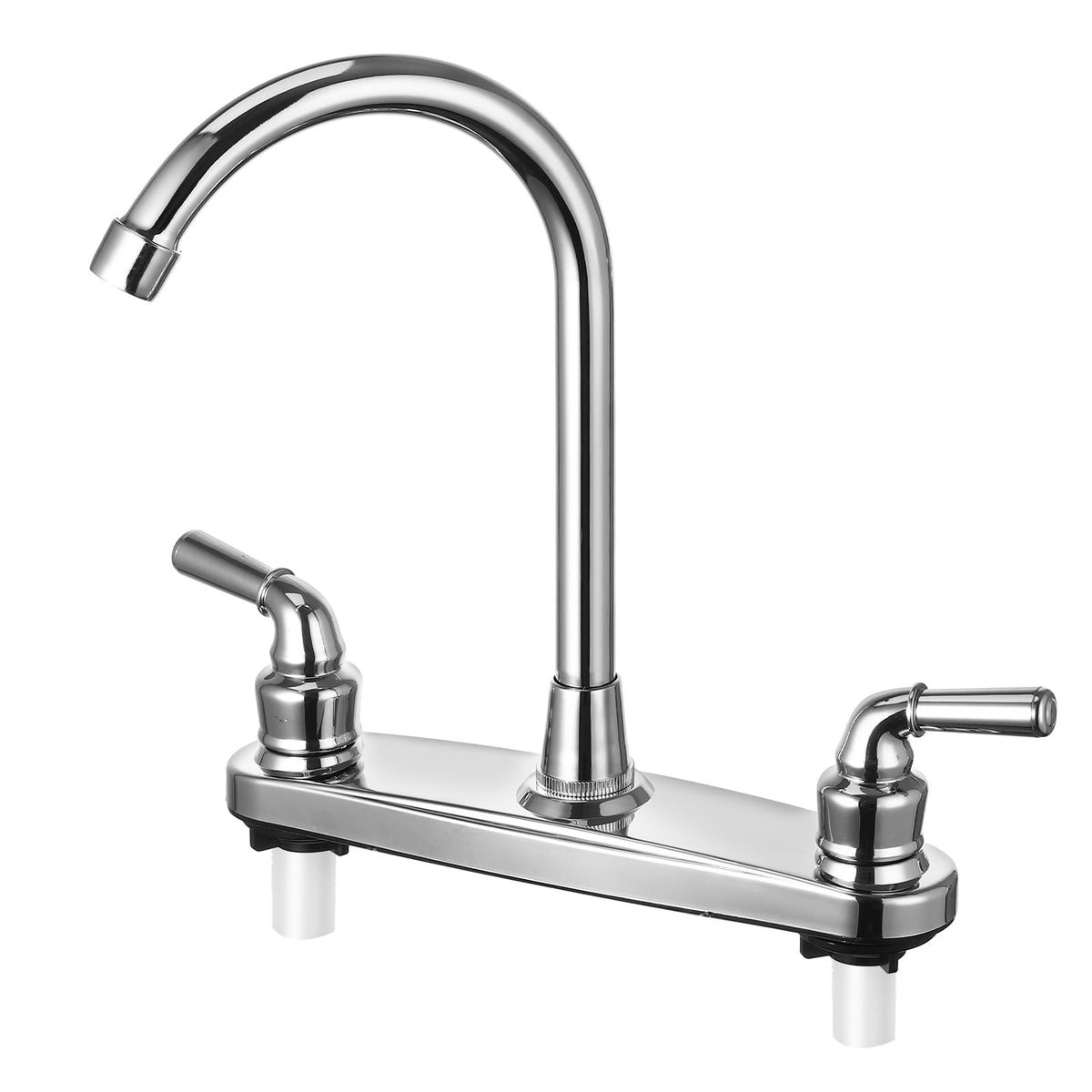 JAKARDA front view faucet mounted on RV sink showing compact design and easy access