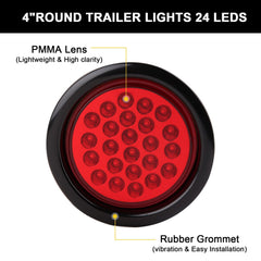 Jamarco close-up of 24 LEDs and lens texture for clearer light output